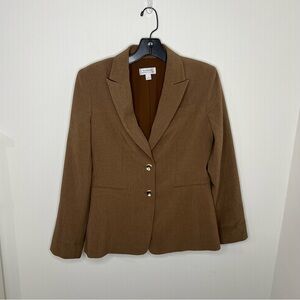 Tahari Arthur S. Levine Blazer Jacket Tan Brown Size 2